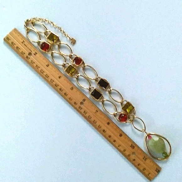 VHTF Swarovski REAL Gemstone Drop Station Çrystal - Picture 14 of 16